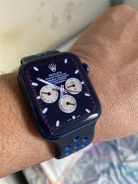 wearing apple watch and rolex|rolex watch face for apple.